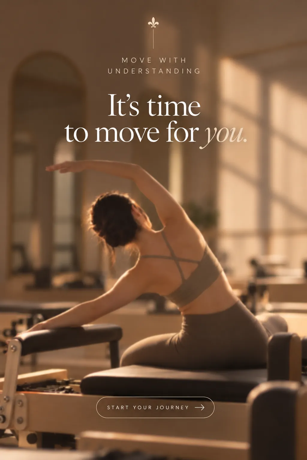 THE MOVE wellness journey editorial portrait